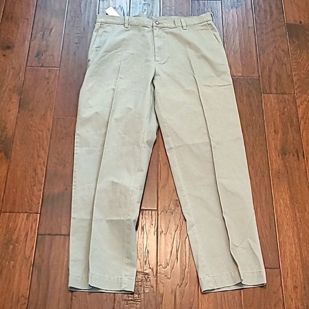 NWT Jos A Banks men's flat front khaki pants size 38x32
